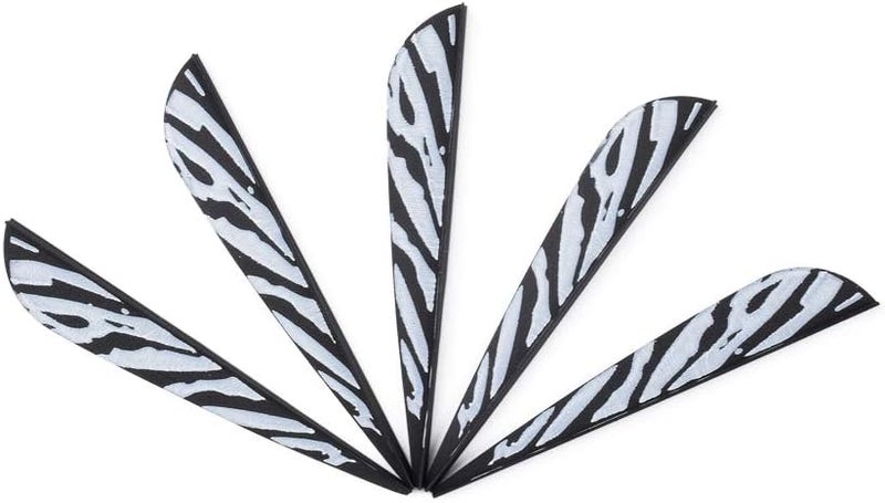 TY Archery 3 Inch Arrow Fletching Vanes Plastic Feather for DIY Archery Hunting Targeting Arrows(Pack of 50) - Image 5